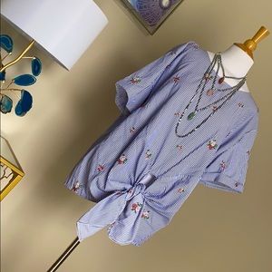 Haute Fox Embroidered Blouse